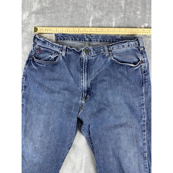 Polo Ralph Lauren Jeans Mens 38x30 Dark Wash Denim‎ Pants Western - Picture 4 of 8